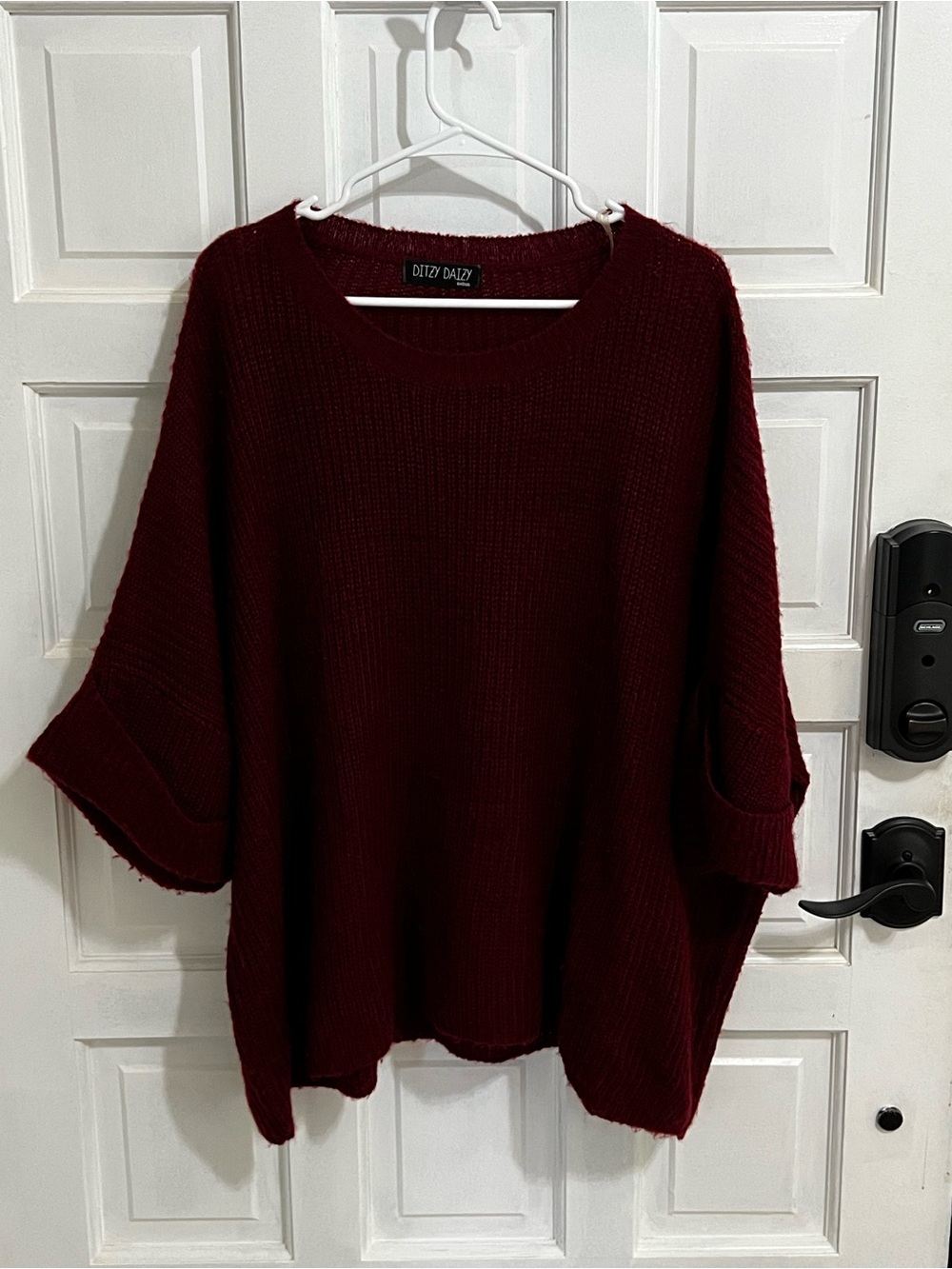 Women's Crewneck Sweater in Burgundy